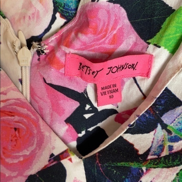 Betsey Johnson Fit & Flare Flowered Dress - Picture 8 of 8